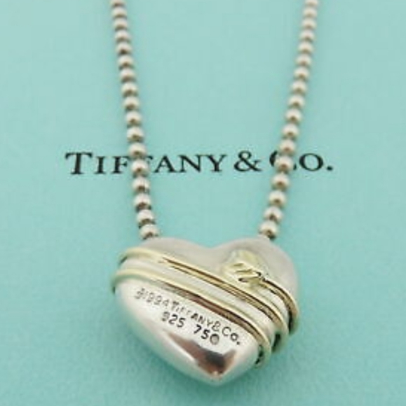 RARE! Tiffany's 925 Sterling Silver Heart ❤️ 16 inches - Picture 2 of 5